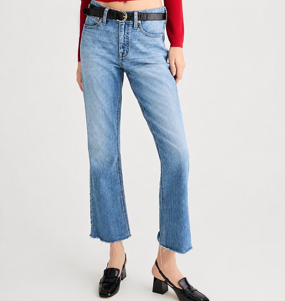 J. Crew Demi-Boot Crop Jean in Ruby Wash Size 28 Casual Essentials NWT